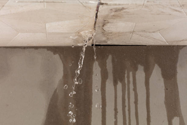 Professional Burst Pipe Cleanup technician working in North Conway, NH